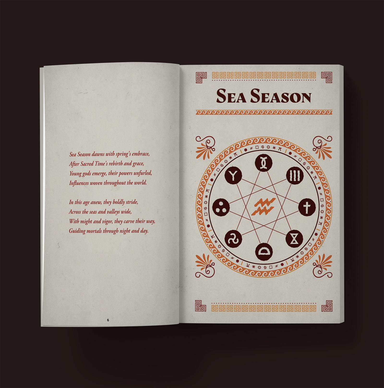 Title page spread inside The Wild Sage's Field Calendar and Almanac